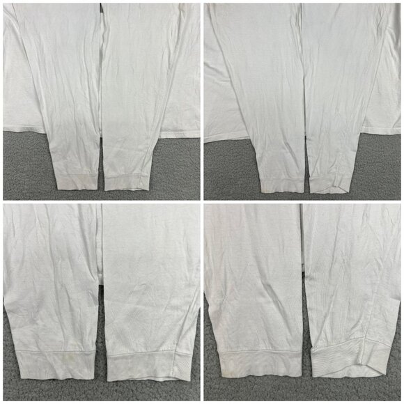 Avirex Shirt Mens 2XL XXL White Long Sleeve Denim Systems Y2K USA Made Vintage 2 - Picture 6 of 10